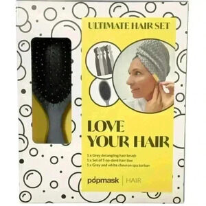 POPMASK Ultimate Love Your Hair Set ~ Grey ~ NEW!